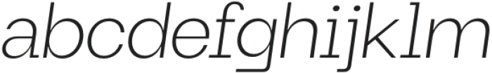Maginer Extra Light Italic otf (200) Font LOWERCASE