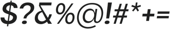 Maginer Medium Italic otf (500) Font OTHER CHARS