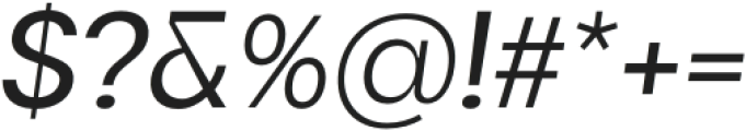 Maginer Regular Italic otf (400) Font OTHER CHARS