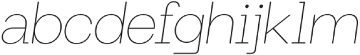 Maginer Thin Italic otf (100) Font LOWERCASE
