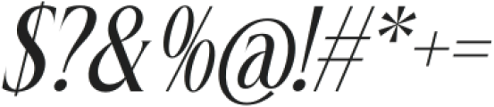 Magiora Italic Italic otf (400) Font OTHER CHARS