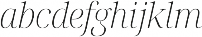 Magique Italic otf (400) Font LOWERCASE