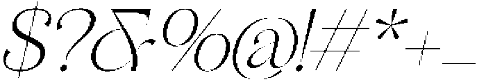 Magiras Swift Italic Italic otf (400) Font OTHER CHARS