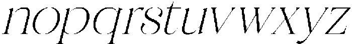 Magiras Swift Italic Italic otf (400) Font LOWERCASE