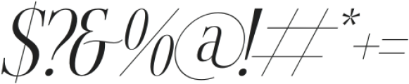 Magison Italic otf (400) Font OTHER CHARS
