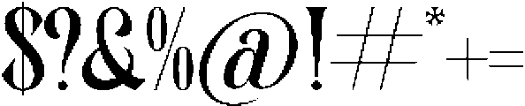 Magitals Glowing otf (400) Font OTHER CHARS
