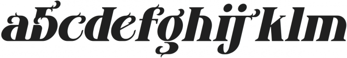 Magkon Italic otf (400) Font LOWERCASE