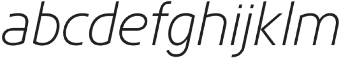 Maglith Grotesk Extra Light Oblique otf (200) Font LOWERCASE