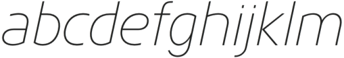 Maglith Grotesk Thin Oblique otf (100) Font LOWERCASE