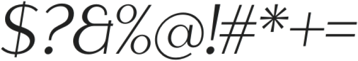 Maglityca-Italic otf (400) Font OTHER CHARS