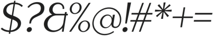 Maglityca Medium Italic otf (500) Font OTHER CHARS