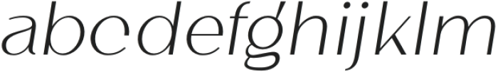 Maglityca Thin Italic otf (100) Font LOWERCASE