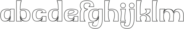Magnet Miracle-Hollow otf (400) Font LOWERCASE