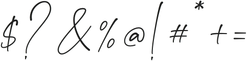Magnificent Signature otf (400) Font OTHER CHARS