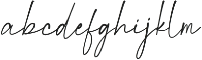 Magnificent Signature otf (400) Font LOWERCASE