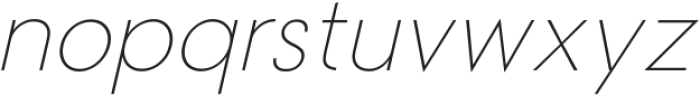 Magnify Hairline Italic ttf (100) Font LOWERCASE