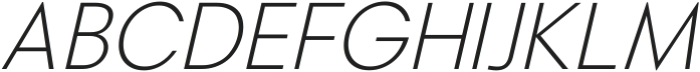 Magnify Thin Italic ttf (100) Font UPPERCASE