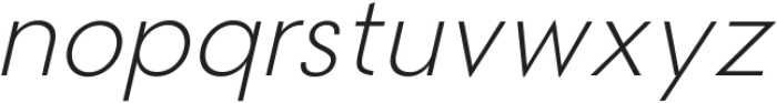 Magnify Thin Italic ttf (100) Font LOWERCASE