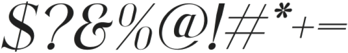 Magnity Style Italic otf (400) Font OTHER CHARS