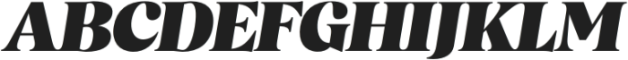 Magnivera Heavy Italic otf (800) Font UPPERCASE