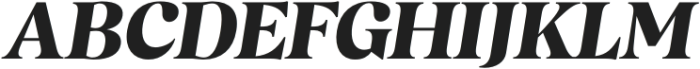 Magnivera Medium Italic otf (500) Font UPPERCASE