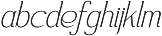 Magnofia Italic otf (400) Font LOWERCASE