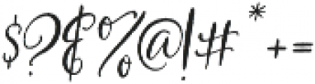 Magnolia Merchant Italic otf (400) Font OTHER CHARS