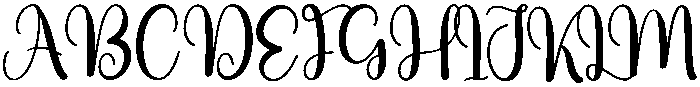 Magnolia Regular otf (400) Font UPPERCASE