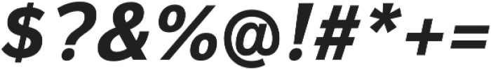 Magnum Sans Bold Italic otf (700) Font OTHER CHARS