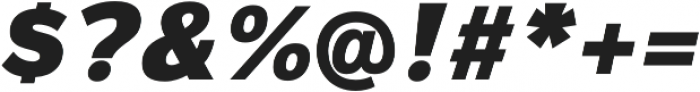Magnum Sans Pro Black Italic otf (900) Font OTHER CHARS