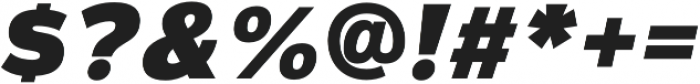 Magnum Sans Pro Extra Black Oblique otf (900) Font OTHER CHARS