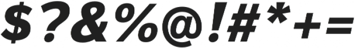 Magnum Sans Pro Extra Bold Italic otf (700) Font OTHER CHARS