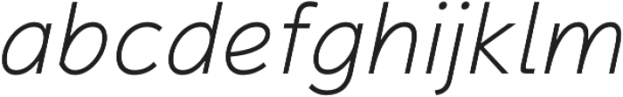 Magnum Sans Pro Extra Light Italic otf (200) Font LOWERCASE