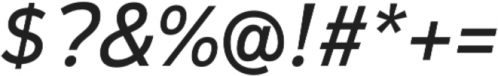 Magnum Sans Pro Regular Oblique otf (400) Font OTHER CHARS