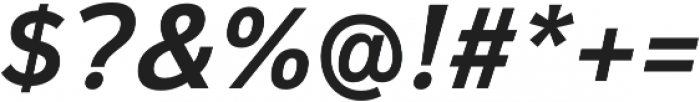 Magnum Sans Pro Semi Bold Italic otf (600) Font OTHER CHARS
