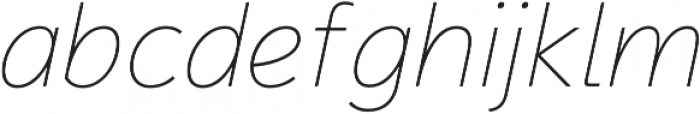 Magnum Sans Pro Thin Italic otf (100) Font LOWERCASE
