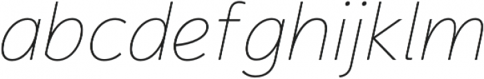 Magnum Sans Thin Italic otf (100) Font LOWERCASE