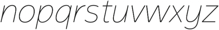 Magnum Sans Thin Italic otf (100) Font LOWERCASE