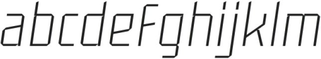 Magr Thin Italic otf (100) Font LOWERCASE