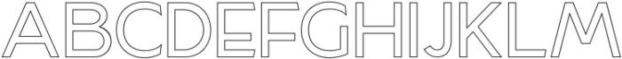 Magseo Outline Regular otf (400) Font UPPERCASE
