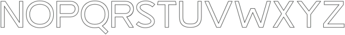Magseo Outline Regular otf (400) Font UPPERCASE