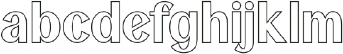 Maguire Outline otf (400) Font LOWERCASE