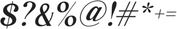 Magzo Italic Light otf (300) Font OTHER CHARS