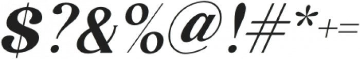 Magzo Italic Regular otf (400) Font OTHER CHARS