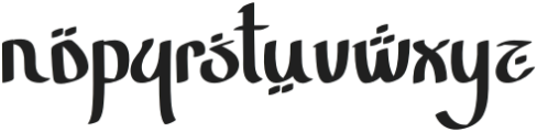 Mahabbah Zulfikar Regular otf (400) Font LOWERCASE