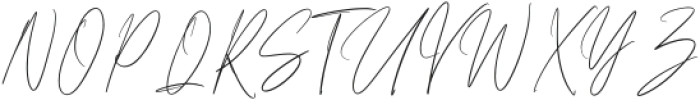 Mahallina Signature Regular otf (400) Font UPPERCASE