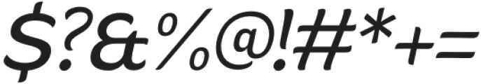 Mahameru Oblique otf (400) Font OTHER CHARS