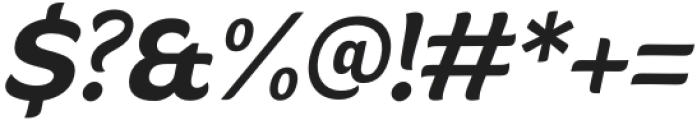 Mahameru Semi Bold Oblique otf (600) Font OTHER CHARS
