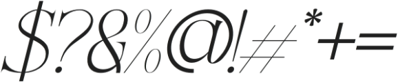 Mahcart Italic otf (400) Font OTHER CHARS