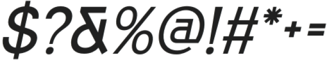 Maheni Italic otf (400) Font OTHER CHARS